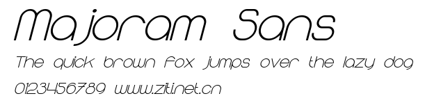 Majoram Sans.ttf字體轉換器圖片