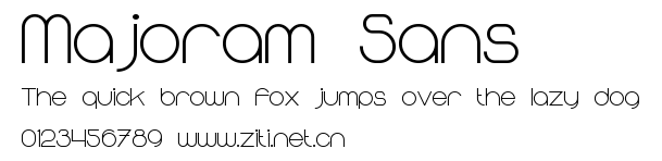 Majoram Sans.ttf字體轉換器圖片