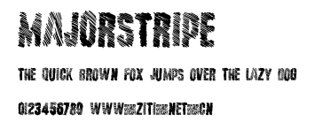 MajorStripe.ttf字體轉換器圖片
