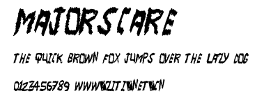 MajorScare.ttf字體轉換器圖片