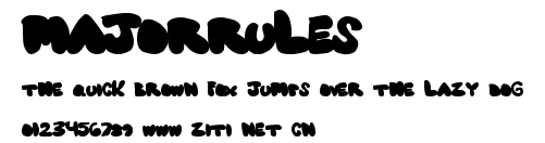 MajorRules.ttf字體轉換器圖片