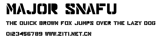 Major Snafu.ttf字體轉換器圖片