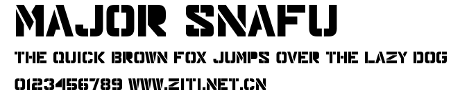 Major Snafu.ttf字體轉換器圖片