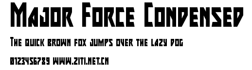 Major Force Condensed.ttf字體轉換器圖片