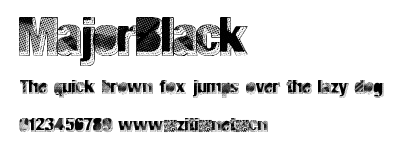 MajorBlack.ttf字體轉換器圖片