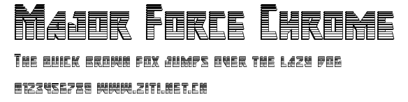 Major Force Chrome.ttf字體轉換器圖片