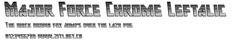 Major Force Chrome Leftalic.ttf字體轉換器圖片