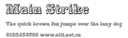 Main Strike.ttf字體轉換器圖片