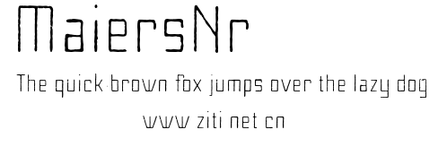 MaiersNr8.otf