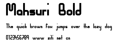 Mahsuri Bold.ttf字體轉換器圖片