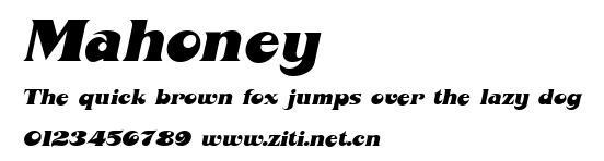 Mahoney.ttf字體轉換器圖片