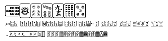 Mahjong.ttf字體轉換器圖片