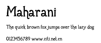 Maharani.otf字體轉換器圖片