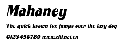 Mahaney.ttf字體轉換器圖片