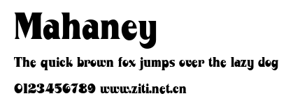 Mahaney.ttf字體轉換器圖片