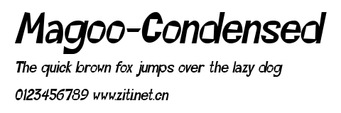 Magoo-Condensed.ttf字體轉換器圖片