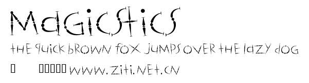 Magicstics.ttf字體轉換器圖片