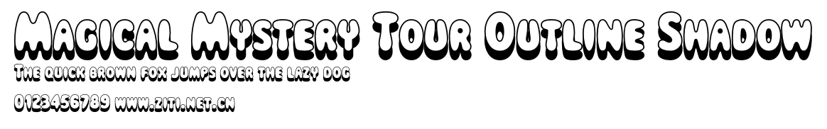 Magical Mystery Tour Outline Shadow.otf字體轉換器圖片