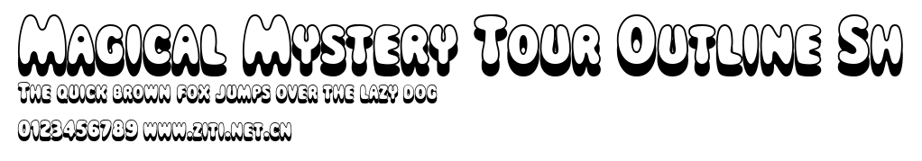 Magical Mystery Tour Outline Sh.ttf字體轉換器圖片