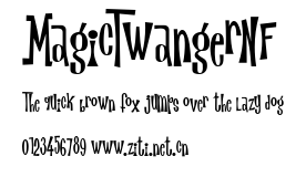 MagicTwangerNF.ttf字體轉換器圖片