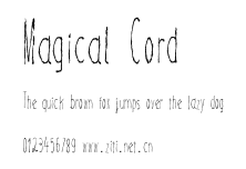 Magical Cord.ttf字體轉換器圖片