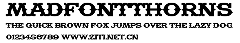 MadfontThorns.ttf字體轉換器圖片