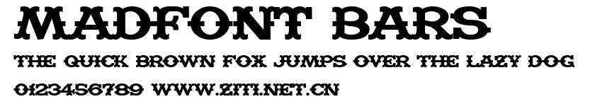 Madfont Bars.ttf字體轉換器圖片