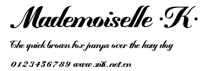 Mademoiselle ·K·.ttf字體轉換器圖片