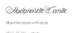 Mademoiselle Camille.ttf字體轉換器圖片