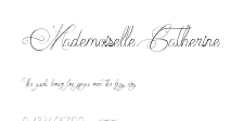Mademoiselle Catherine.ttf字體轉換器圖片