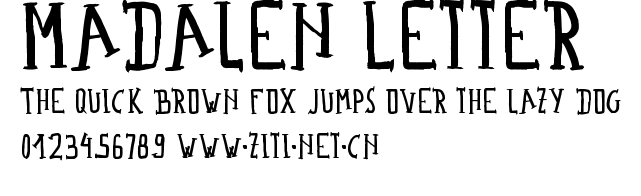 Madalen Letter.otf字體轉換器圖片