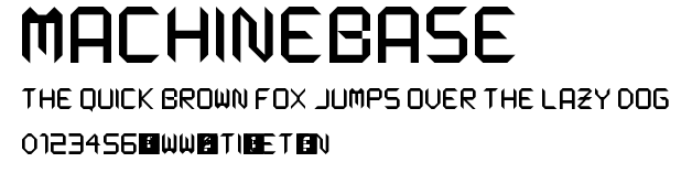 Machinebase.ttf字體轉換器圖片