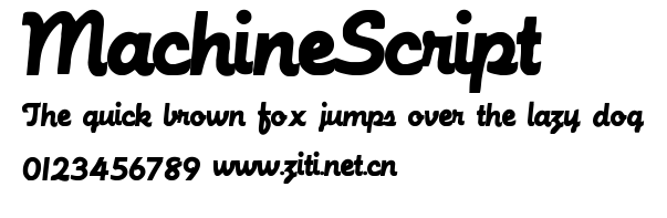 MachineScript.ttf字體轉換器圖片