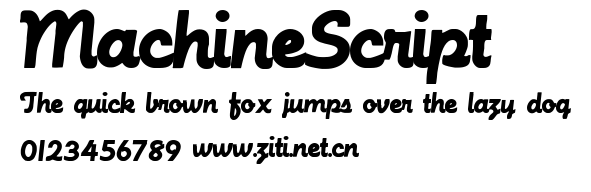 MachineScript.ttf字體轉換器圖片