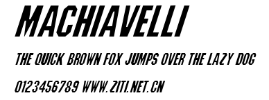 Machiavelli.ttf字體轉換器圖片