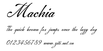 Machia.ttf字體轉換器圖片