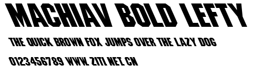 Machiav Bold Lefty.ttf字體轉換器圖片
