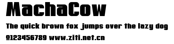 MachaCow.ttf字體轉換器圖片