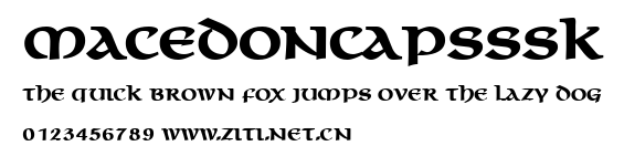 MacedonCapsSSK.ttf字體轉換器圖片