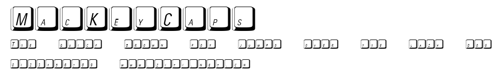 MacKeyCaps.ttf字體轉換器圖片