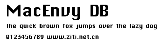 MacEnvy DB.ttf字體轉換器圖片