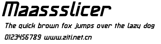 Maassslicer.ttf字體轉換器圖片