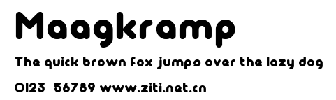 Maagkramp.ttf字體轉換器圖片