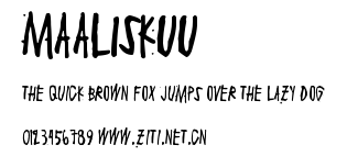Maaliskuu.ttf字體轉換器圖片