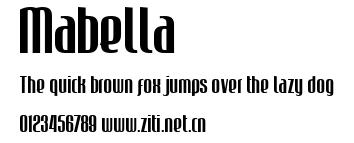 Mabella.ttf字體轉換器圖片