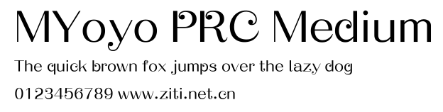 MYoyo PRC Medium.ttf字體轉換器圖片