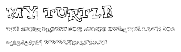 MY TURTLE.ttf字體轉換器圖片