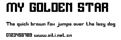 MY GOLDEN STAR.ttf字體轉換器圖片