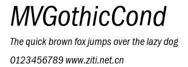 MVGothicCond.ttf字體轉換器圖片