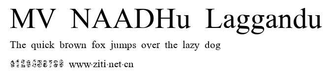 MV NAADHu Laggandu.ttf字體轉換器圖片